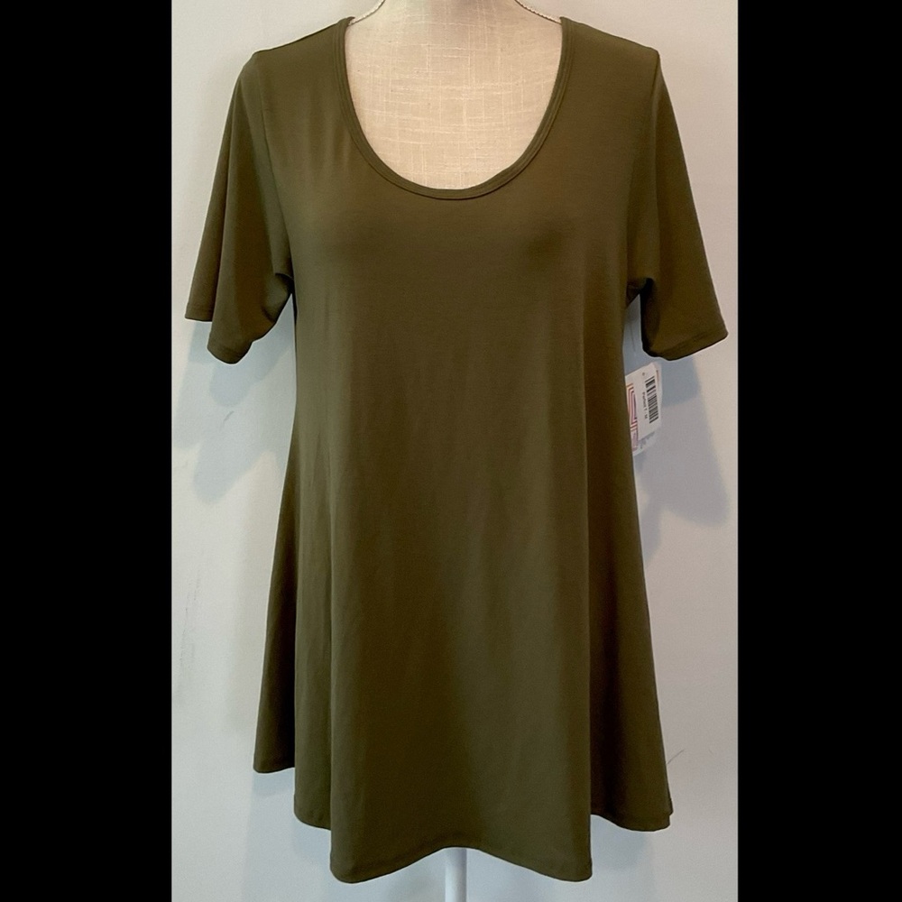 LuLaRoe Army Green Perfect Tee - NWT